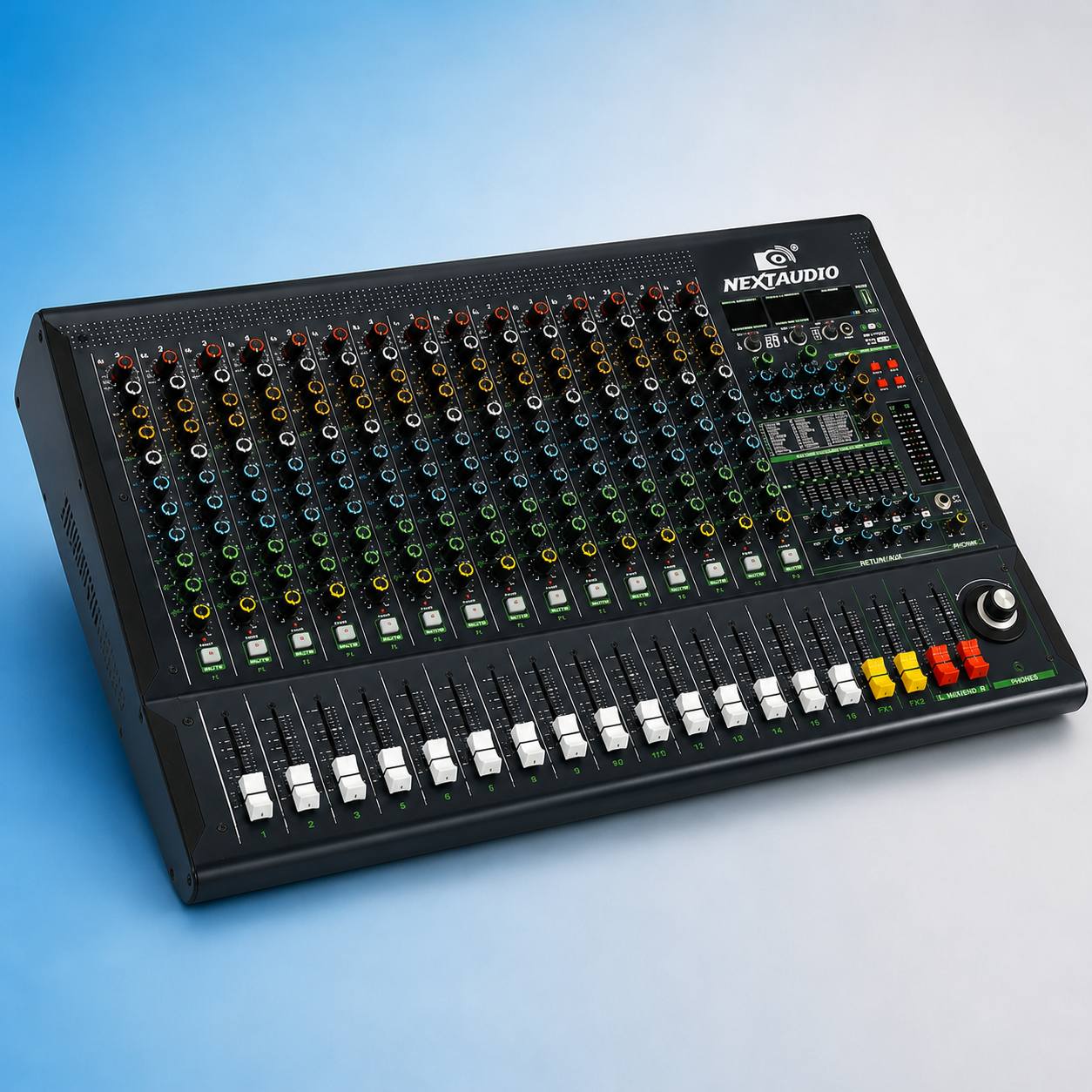 Next Audio Legend 16 Pro 16 Channel Audio Mixer (Dual Effect, 6 AUX)